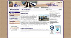 Desktop Screenshot of ihle-strumpf.de