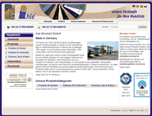 Tablet Screenshot of ihle-strumpf.de